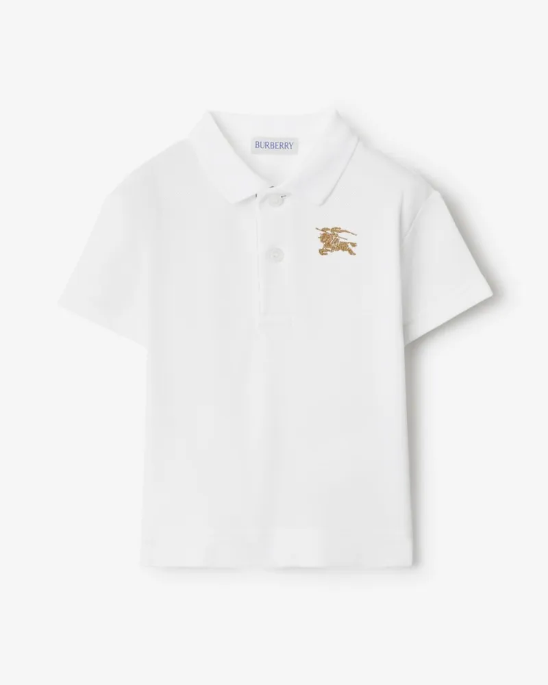 Burberry Baumwoll-Poloshirt Weiß