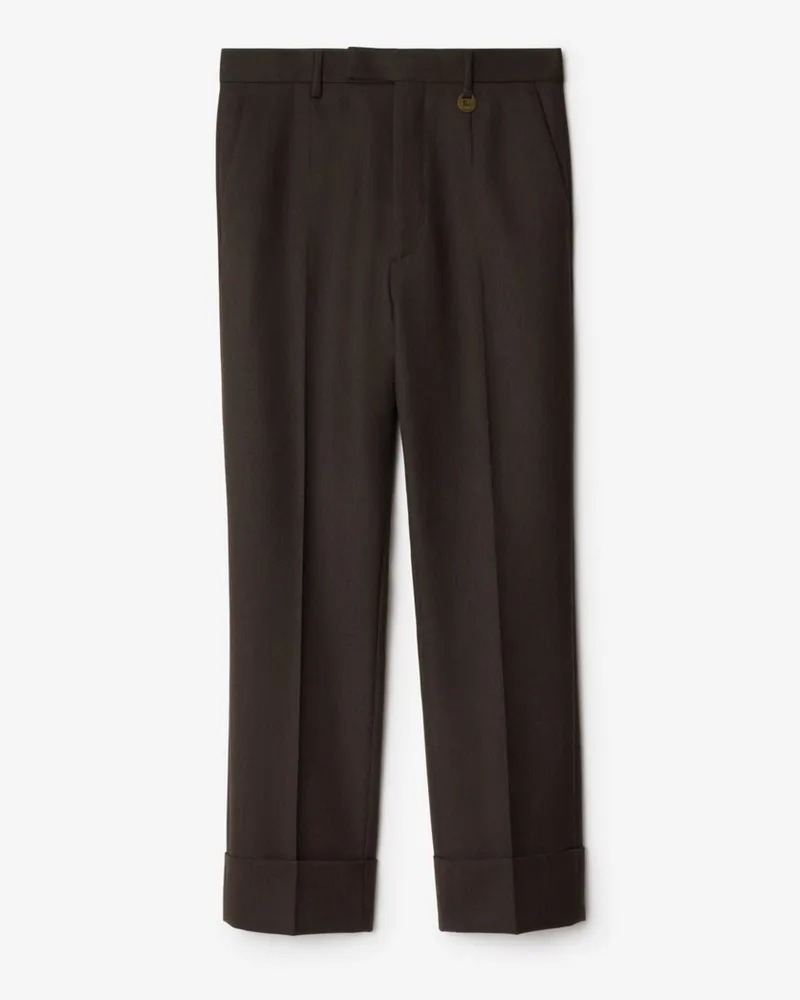 Burberry Elegante Wollhose Soot-braun