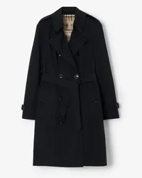 Burberry Mittellanger Heritage-Trenchcoat „Chelsea Kohleblau