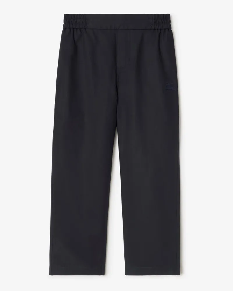 Burberry Baumwollmisch-Hose Mitternachtsblau