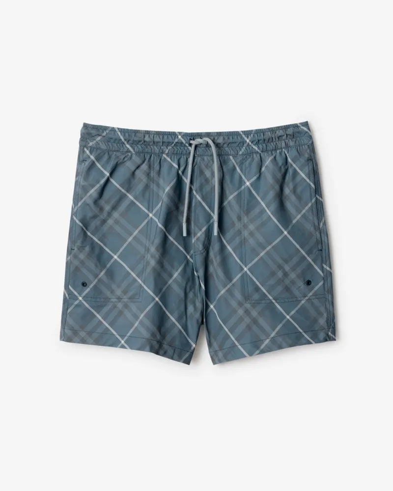Burberry Schwimmshorts in Check Pewter