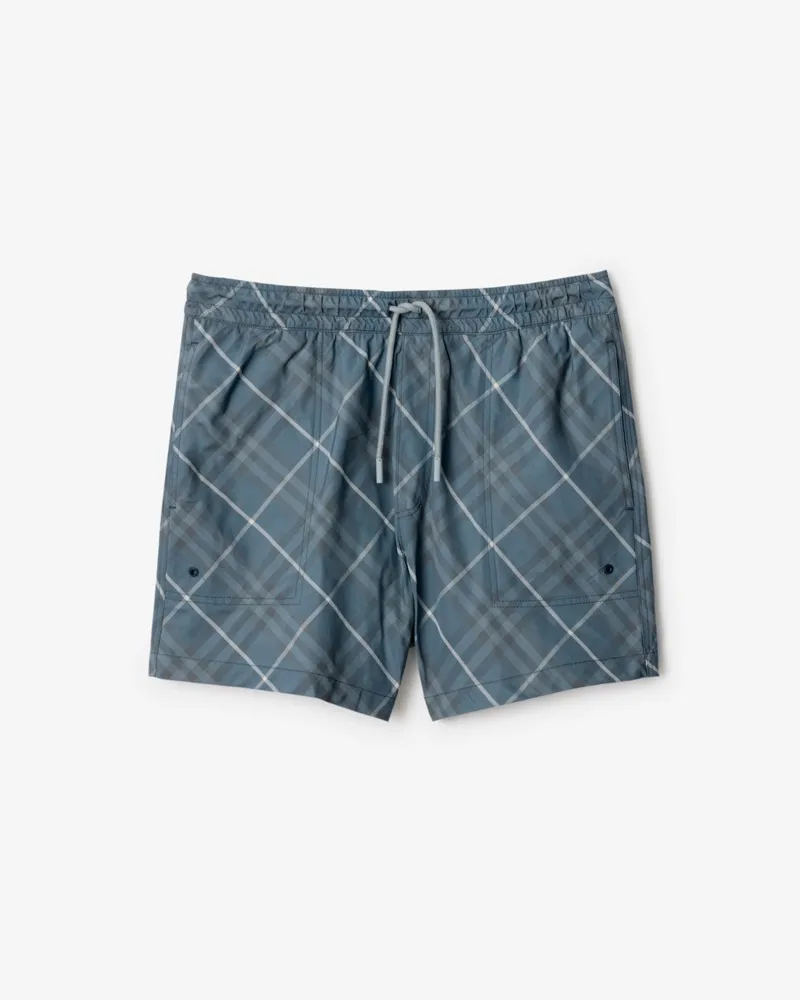 Burberry Schwimmshorts in Check Pewter