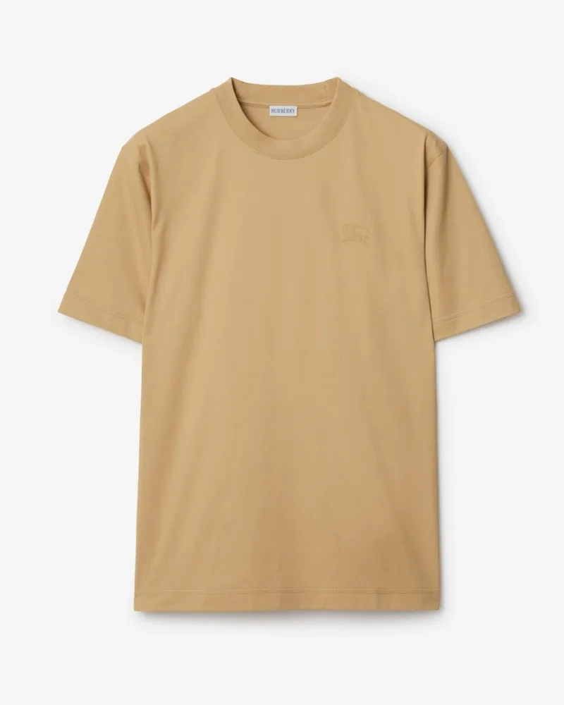 Burberry Baumwoll-T-Shirt mit EKD-Abzeichen Sand