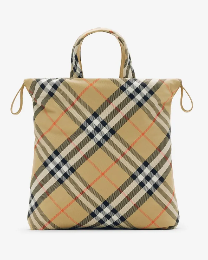 Burberry Henkeltasche in Check Sand
