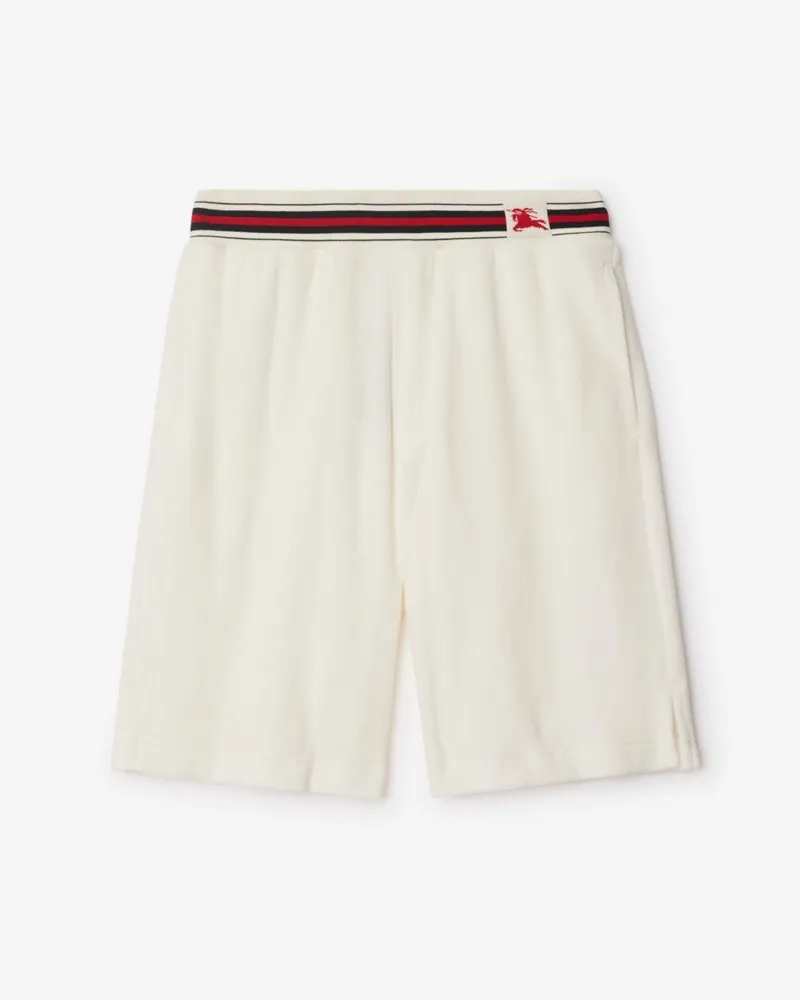 Burberry Frottee-Shorts Chalk-weiß