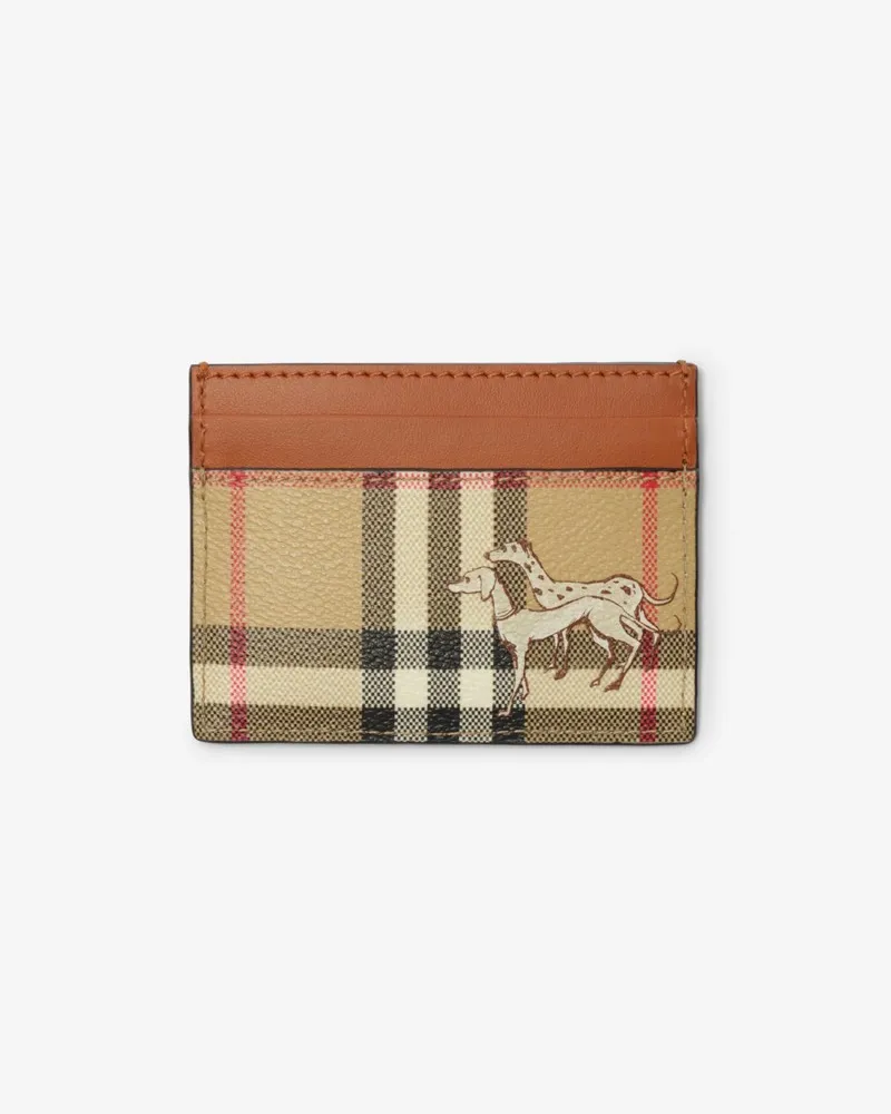 Burberry Kartenetui „Check Mates Vintage-beige