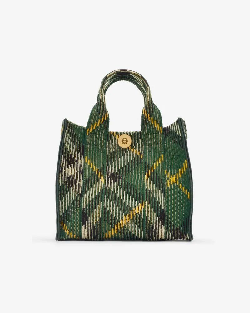 Burberry Henkeltasche im Kleinformat in gestricktem Check Ivy