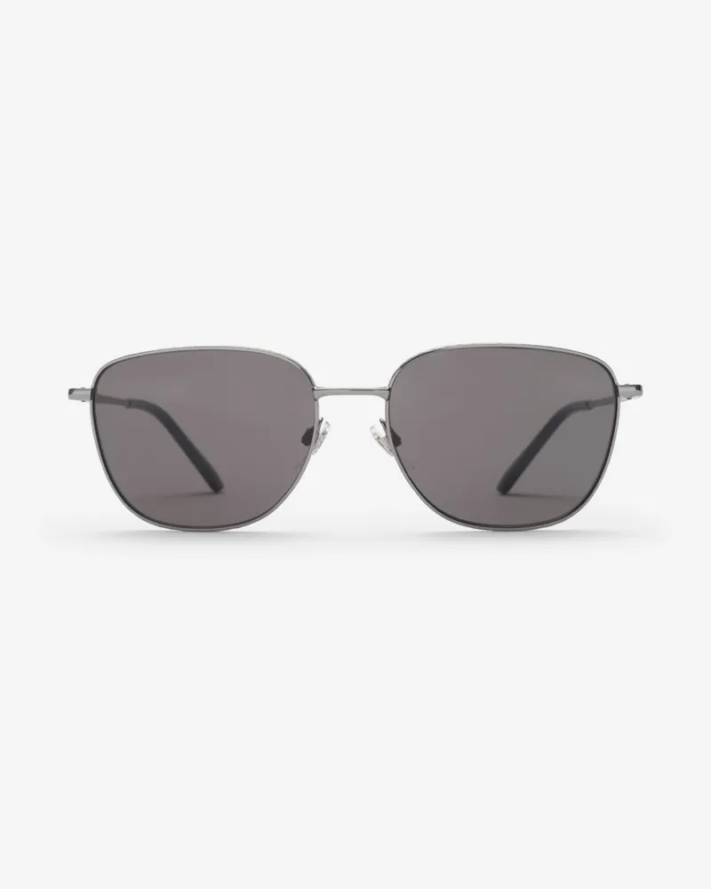 Burberry Sonnenbrille mit eckiger Fassung aus Metall in Check Gunmetal-grau