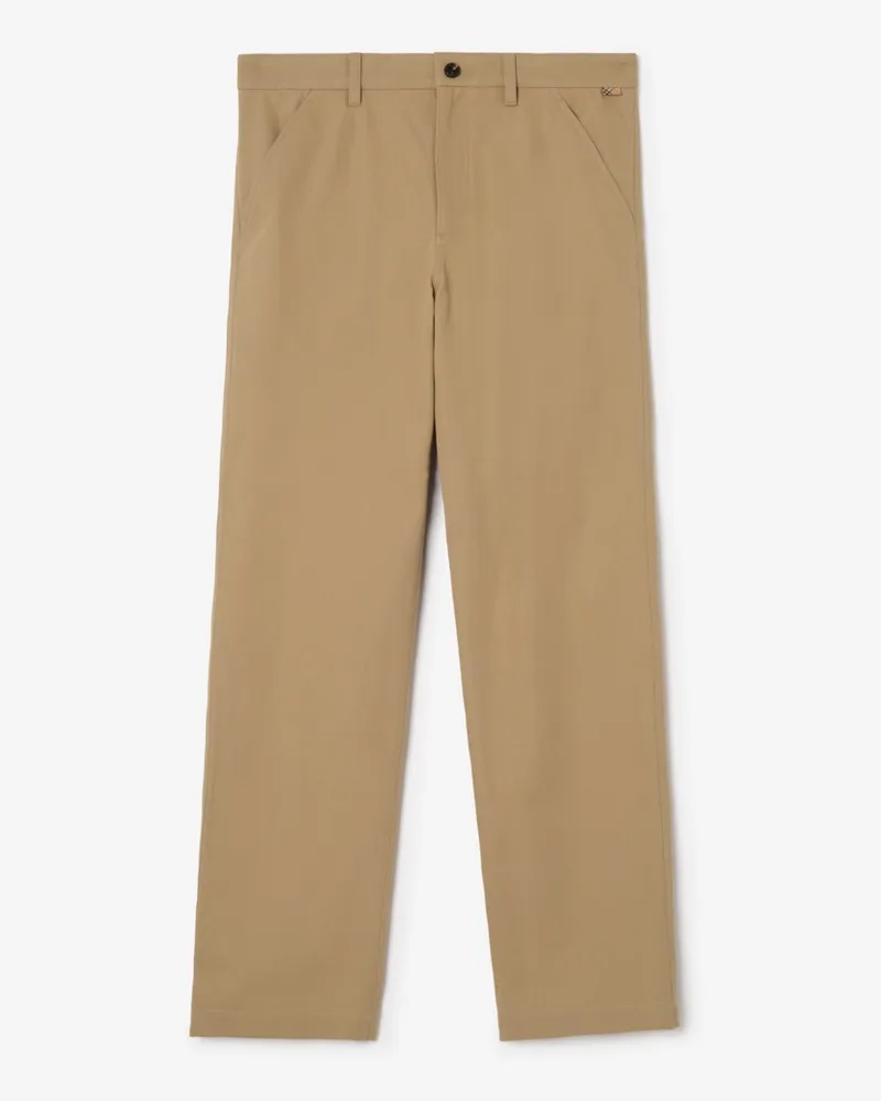 Burberry Chinohose aus Baumwolltwill , Size Sparrow