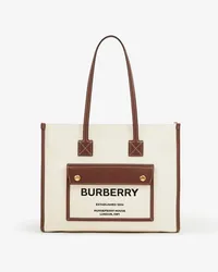 Burberry Kleine Henkeltasche „Freya Naturfarben