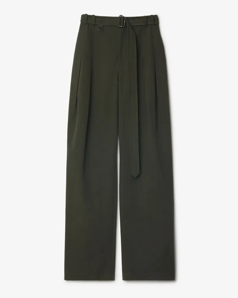 Burberry Hose aus Gabardine mit Gürtel Shale