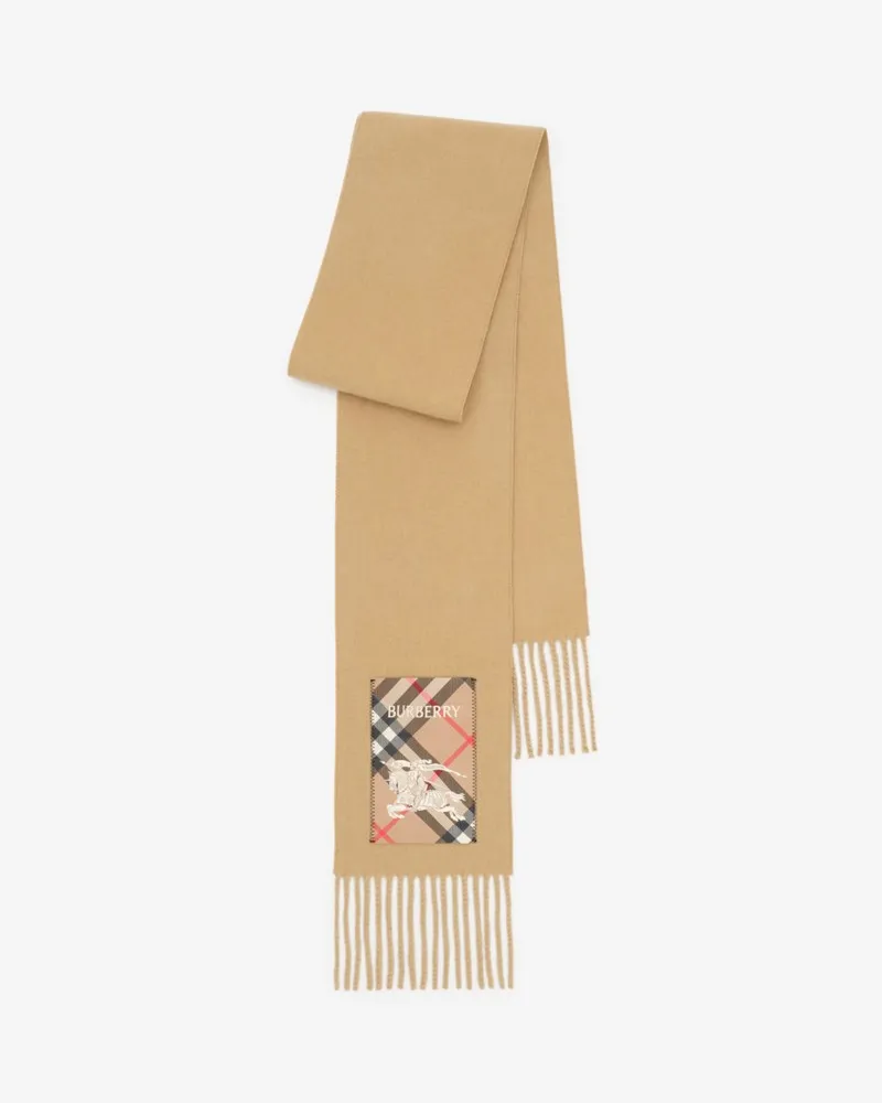 Burberry Schmalerer Kaschmirschal mit Check-Label Archive