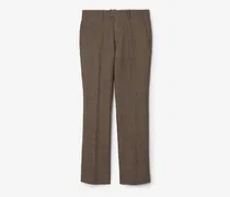 Elegante Woll-Leinen-Hose „Sloane“ mit Karomuster , Size