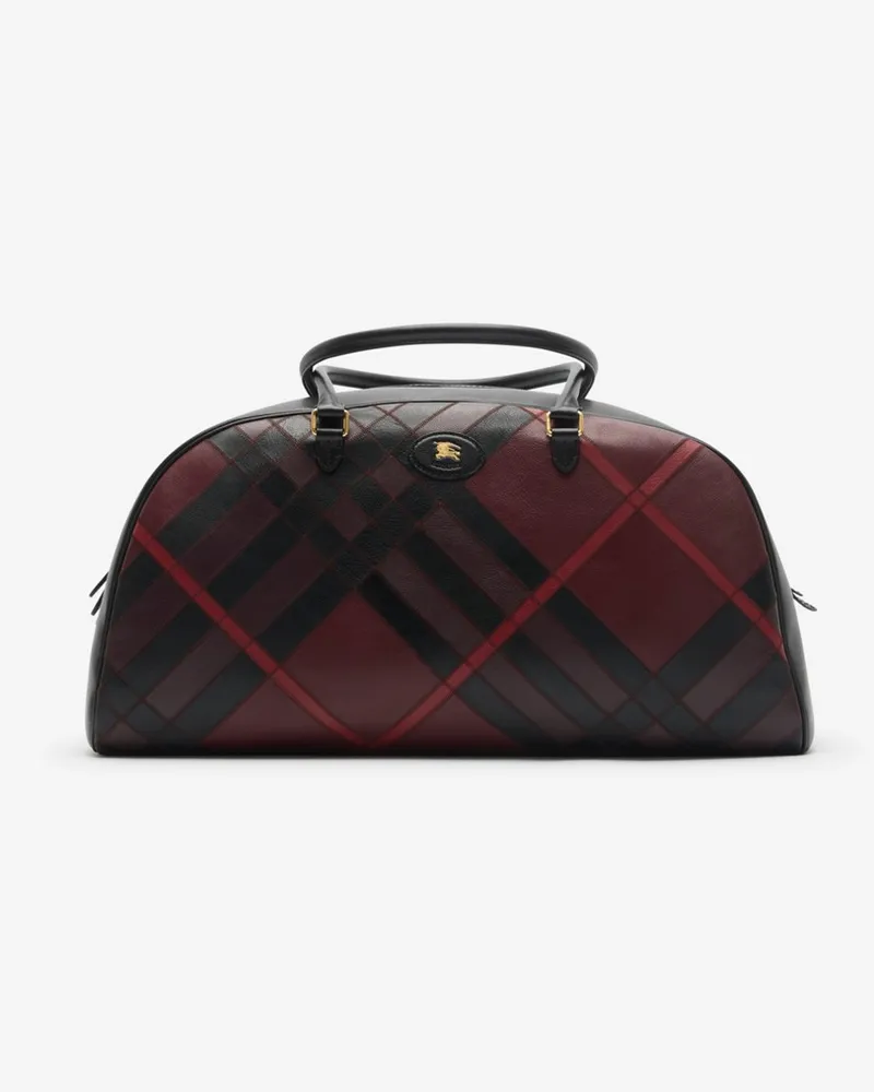Burberry Extragroße Bowlingtasche „Highlands Fig-violett