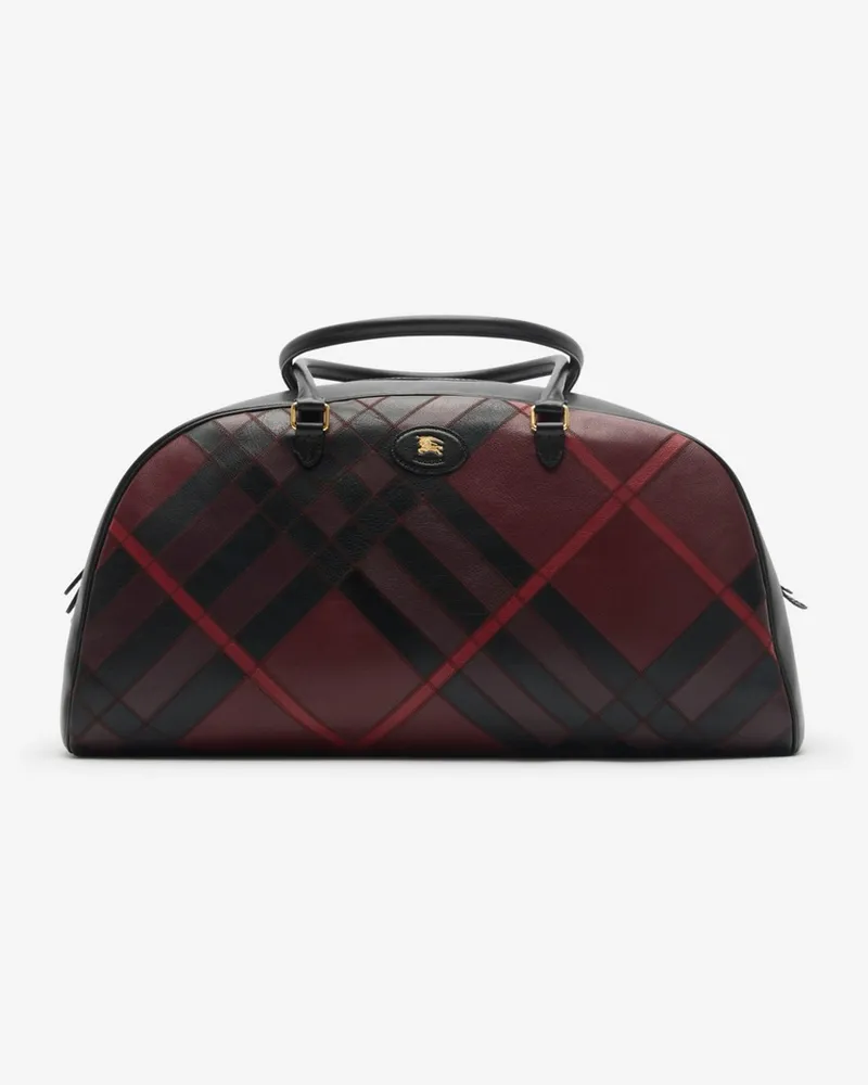 Burberry Extragroße Bowlingtasche „Highlands Fig-violett