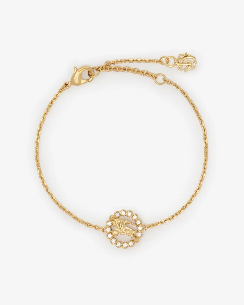 Burberry Armband mit Knight in Pavé-Fassung Gold