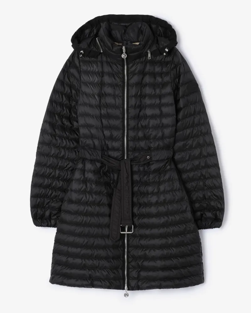 Burberry Wattierter Nylonmantel „Amberley“ , Size Schwarz