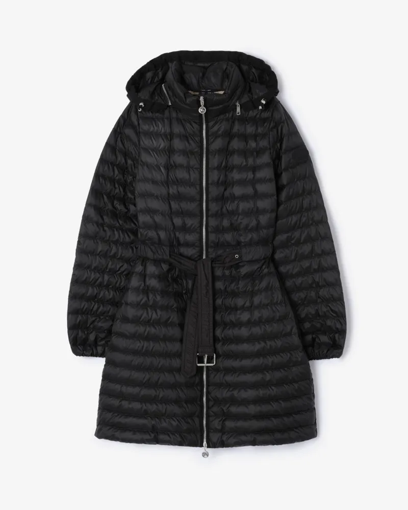 Burberry Wattierter Nylonmantel „Amberley Schwarz