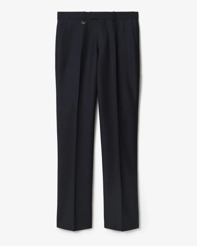 Burberry Elegante Hose aus Wolle und Mohair , Size Marineblau