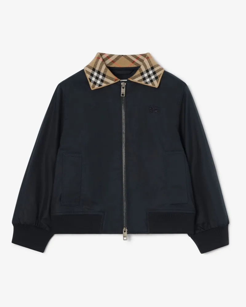 Burberry Bomberjacke „Hayfield“ aus Baumwolle , Size Navy-schwarz