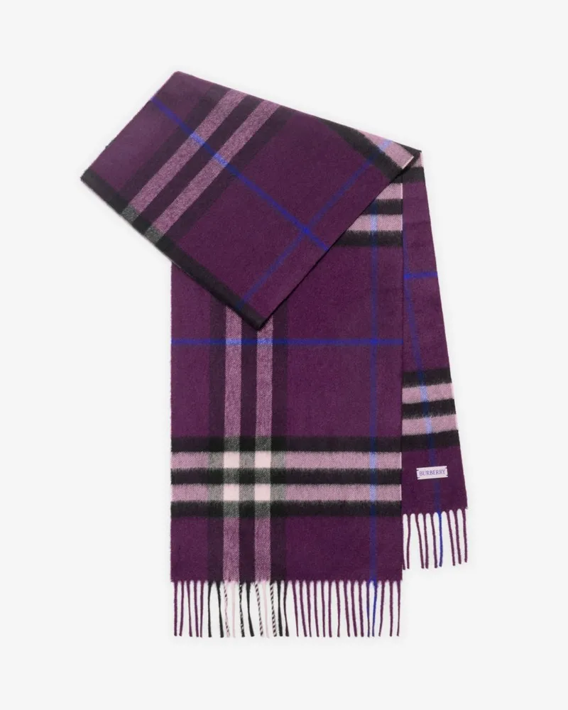 Burberry Kaschmirschal in Check Pansy