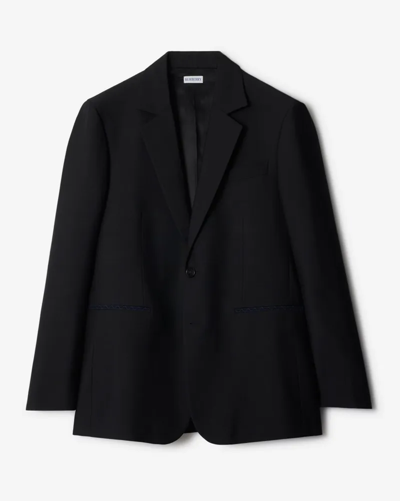 Burberry Wolljackett Schwarz