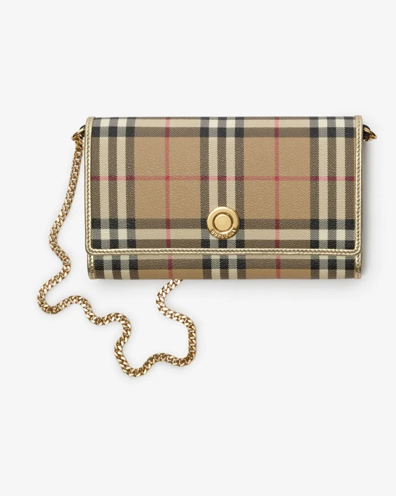 Burberry Brieftasche in Check mit Kettenriemen Archive