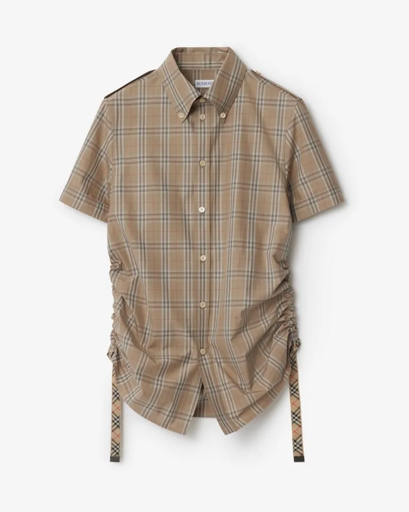 Burberry Baumwollhemd in Check Nut