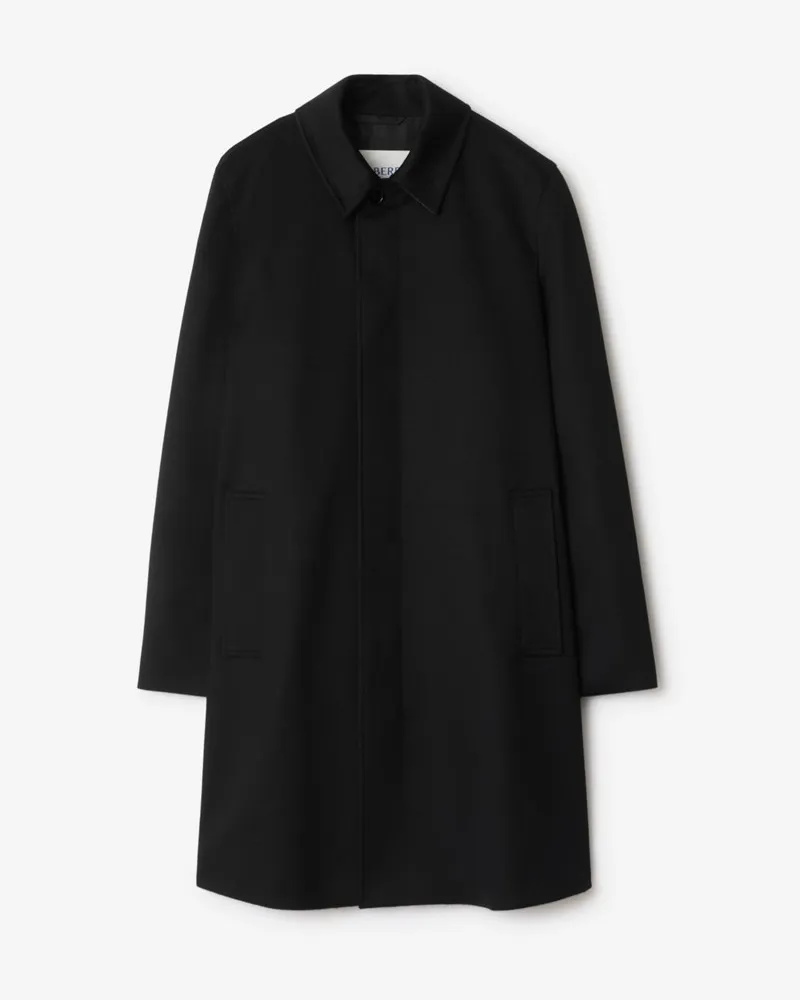 Burberry Mittellanger Kaschmir-Car Coat , Size Black