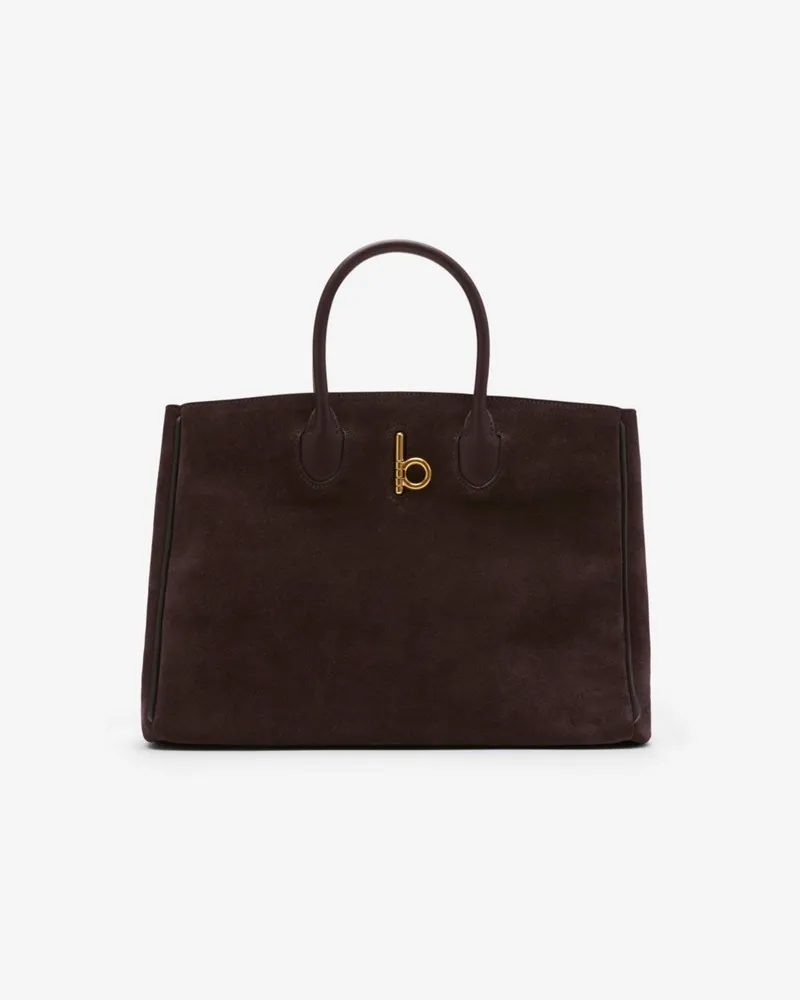 Burberry Kleine Henkeltasche „Rocking Horse Dunkelbraun