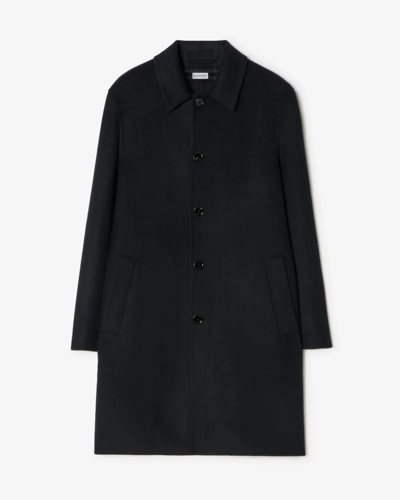 Burberry Mittellanger Car Coat „Worthing“ aus Wolle , Size Navy
