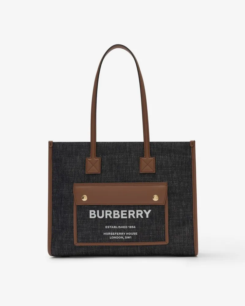 Burberry Kleine Henkeltasche „Freya Navy-blau