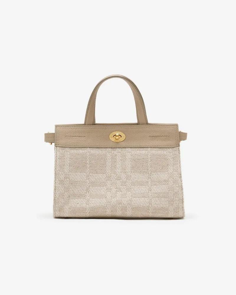 Burberry Henkeltasche „Cotswolds“ im Kleinformat Naturbeige