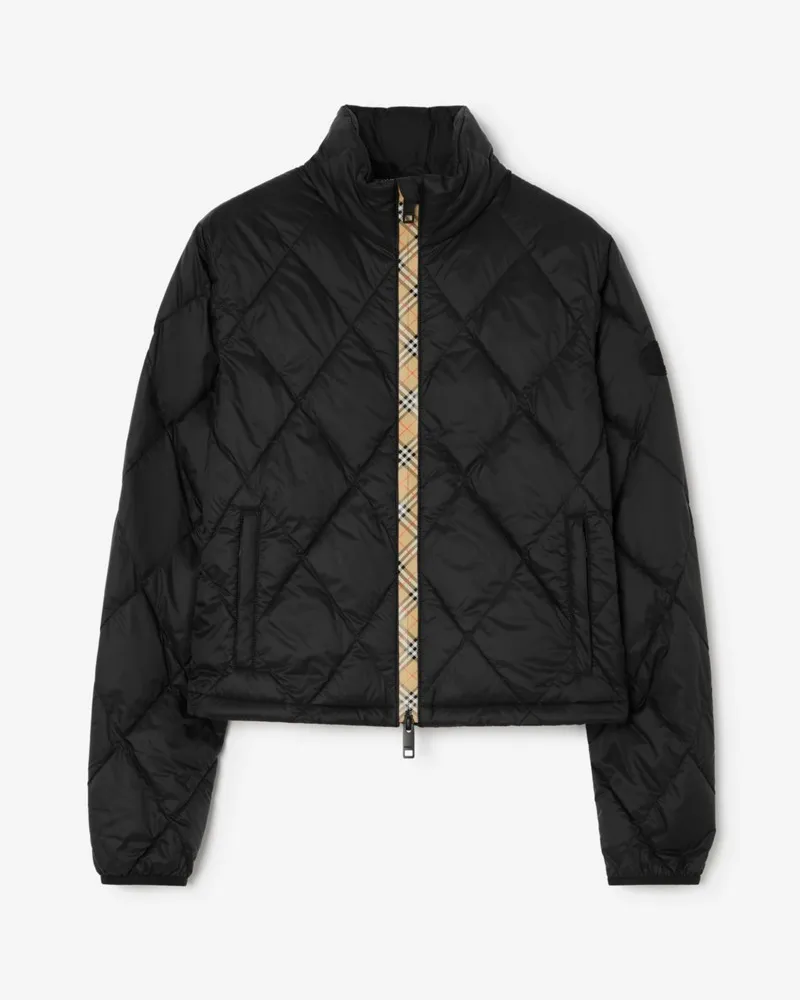 Burberry Packbare Nylonsteppjacke „Bramford“ , Size Black