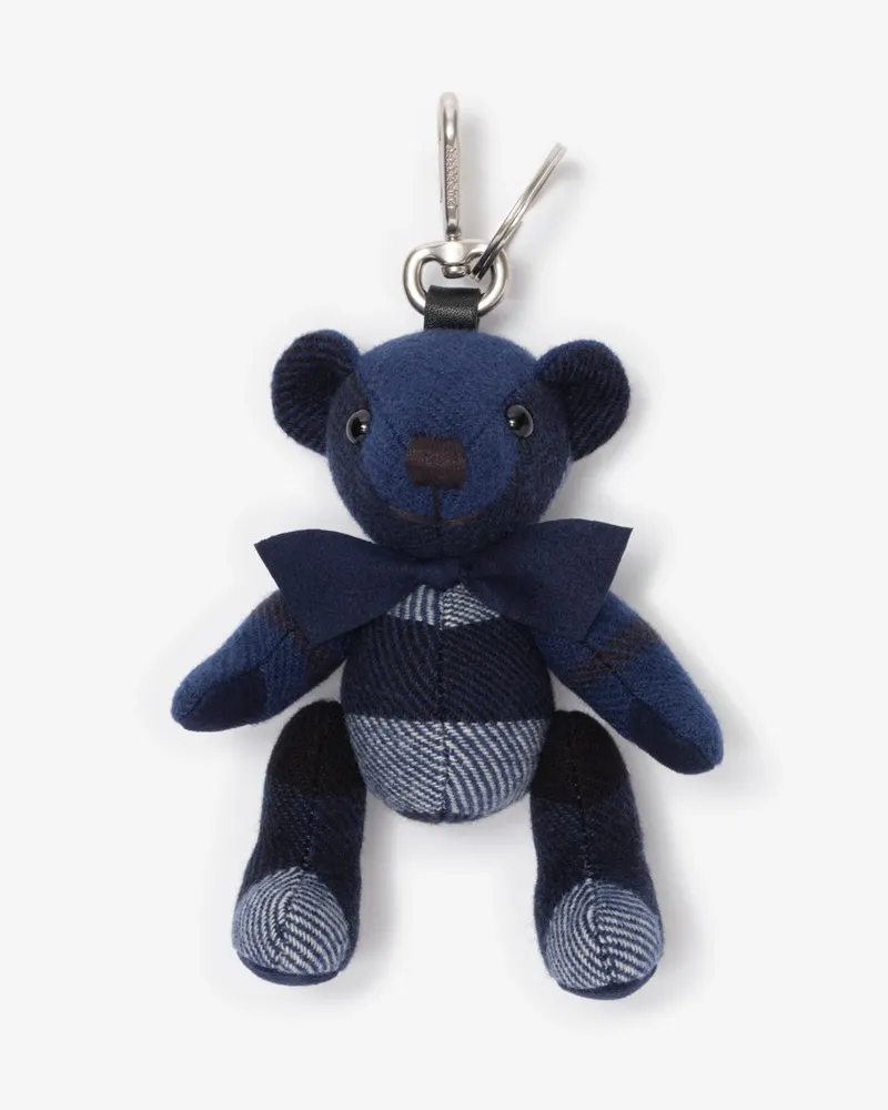 Burberry Thomas Teddybär-Anhänger Mast-blau