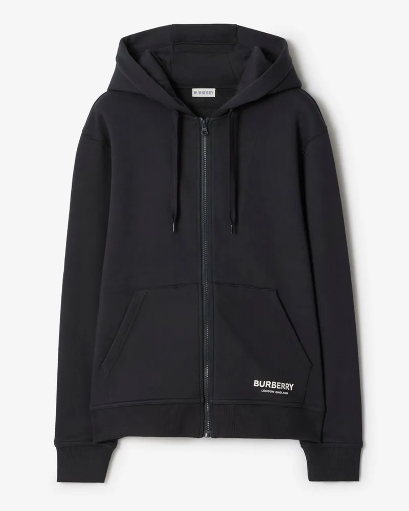 Burberry Baumwoll-Kapuzenjacke Marineblau