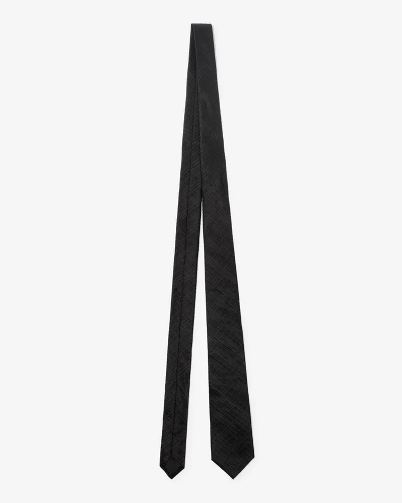 Burberry Seidenkrawatte in Check Black