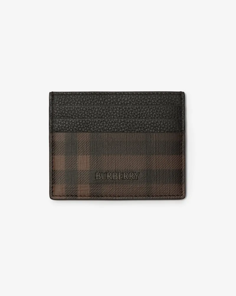 Burberry Kartenetui in Check Dunkelbraun