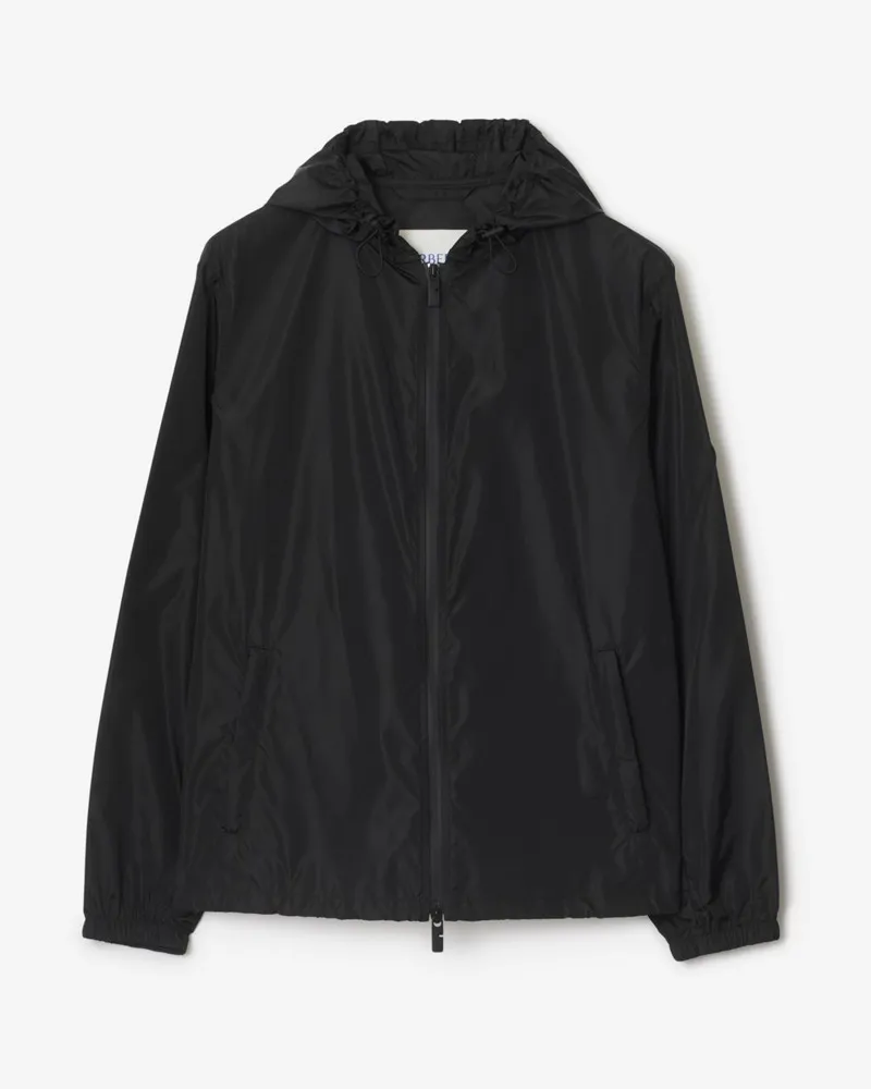 Burberry Nylonjacke mit Knight Stamp Schwarz