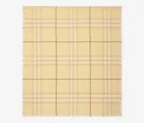 Breiterer Wollschal in Check