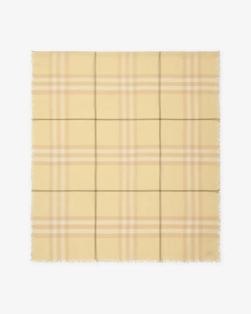 Burberry Breiterer Wollschal in Check Buff