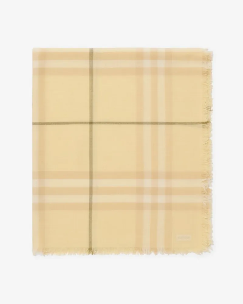 Burberry Breiterer Wollschal in Check Buff