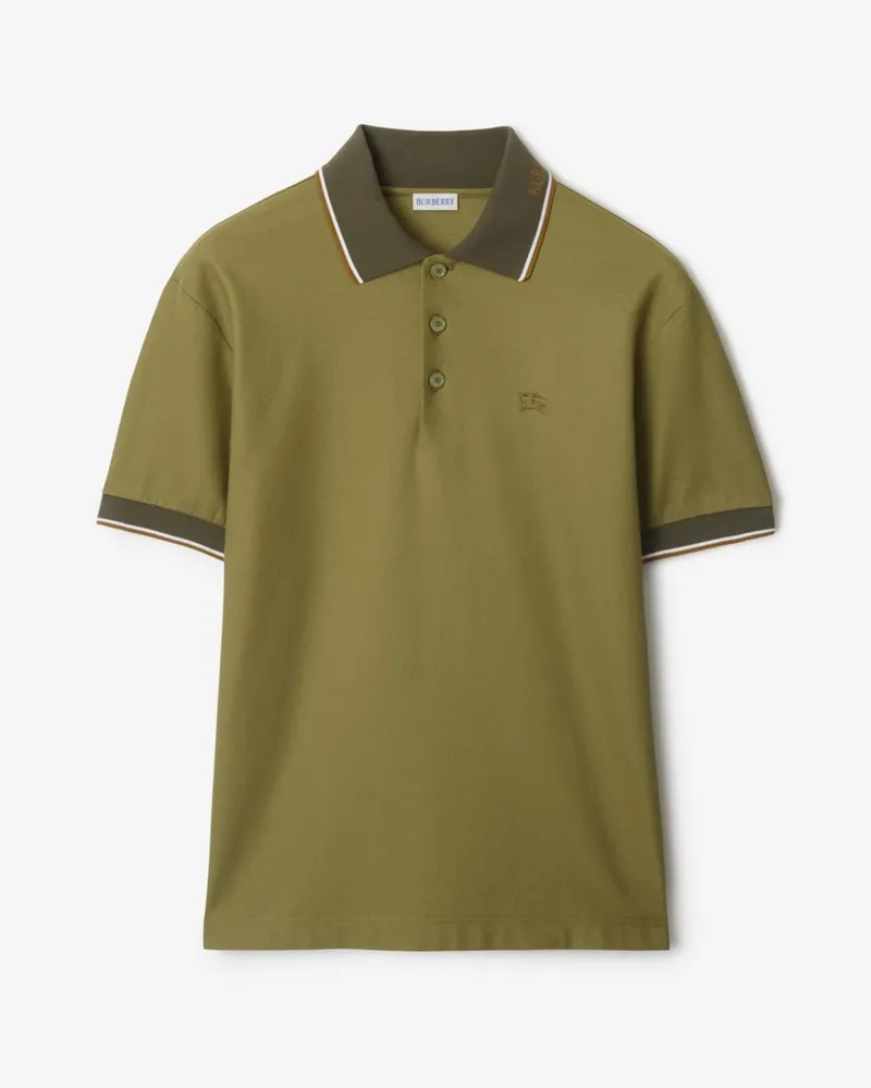 Burberry Baumwoll-Poloshirt mit Logo-Kragen Estate