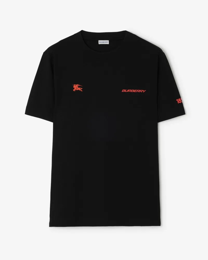 Burberry Baumwoll-T-Shirt mit Stadtplan von London Black