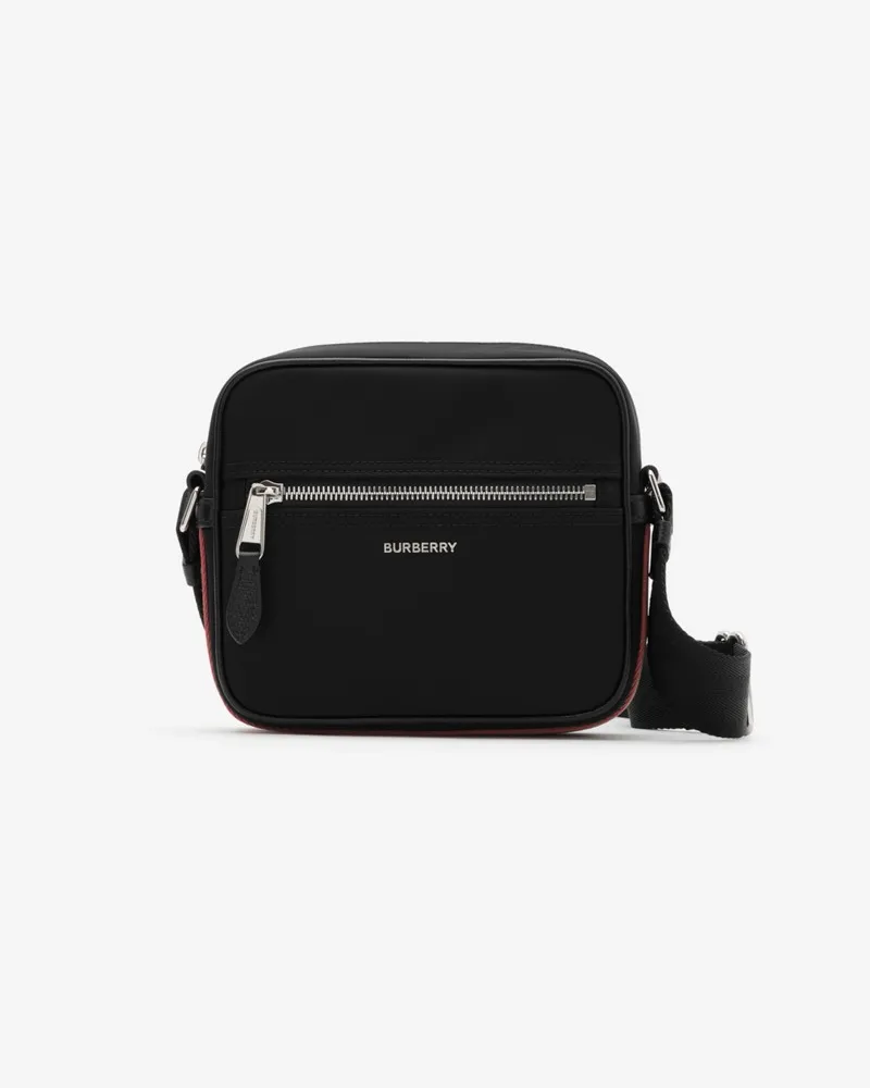 Burberry Crossbody-Tasche mit Streifendesign Schwarz
