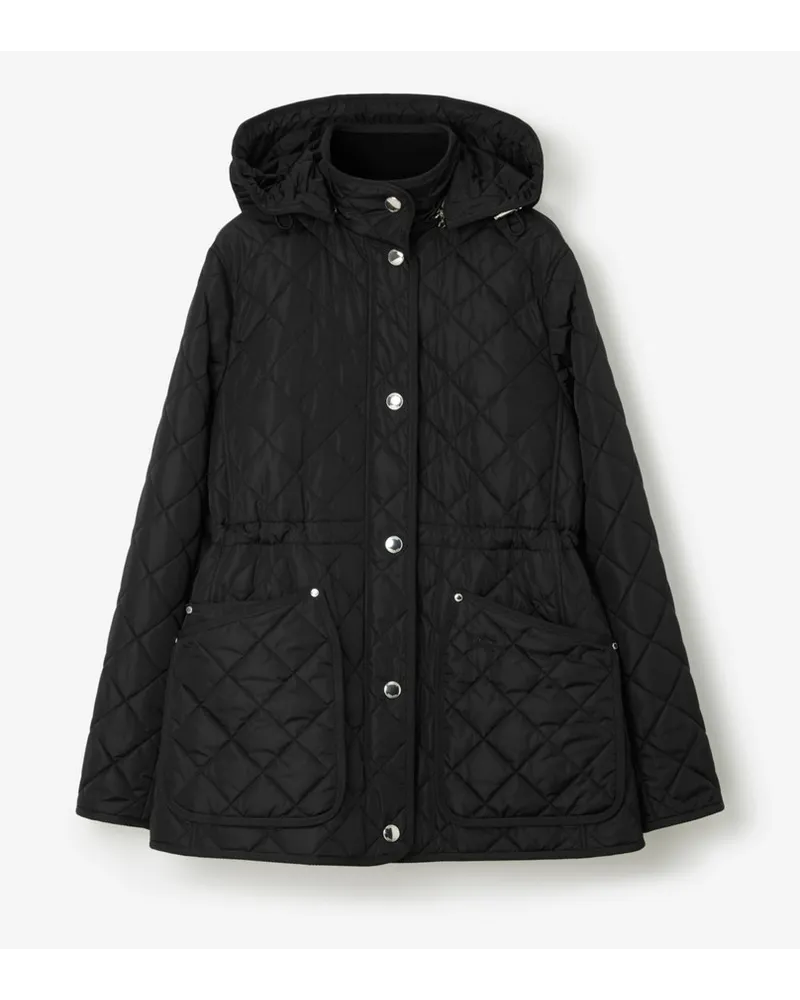 Burberry Nylon-Steppjacke Schwarz