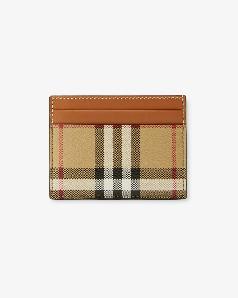 Burberry Kartenetui in Check Vintage-beige