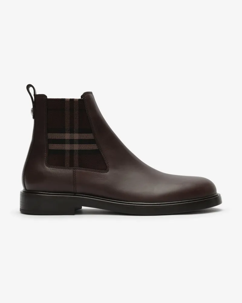 Burberry Lederstiefel „Pembroke“ , Size Peat