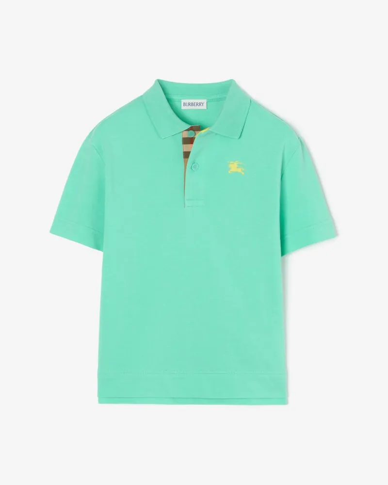 Burberry Baumwollpiqué-Poloshirt , Size Helles