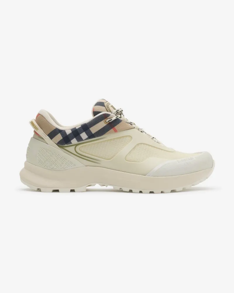 Burberry Sneaker „Discover“ aus Mesh-Gewebe in Check , Size Tundra